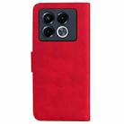 For Infinix Note 40 5G Skin Feel Pure Color Flip Leather Phone Case(Red) - 3