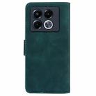 For Infinix Note 40 5G Skin Feel Pure Color Flip Leather Phone Case(Green) - 3