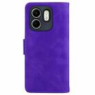 For Infinix Hot 50i / Smart 9 Skin Feel Pure Color Flip Leather Phone Case(Purple) - 3