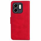 For Infinix Hot 50i / Smart 9 Skin Feel Pure Color Flip Leather Phone Case(Red) - 3