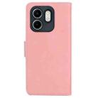 For Infinix Hot 50i / Smart 9 Skin Feel Pure Color Flip Leather Phone Case(Pink) - 3