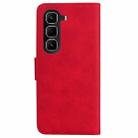 For Infinix Hot 50 Pro+ 4G Skin Feel Pure Color Flip Leather Phone Case(Red) - 3