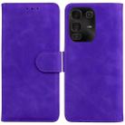 For Infinix Note 50 Pro+ Skin Feel Pure Color Flip Leather Phone Case(Purple) - 1