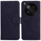 For Infinix Zero 40 4G / 5G Skin Feel Pure Color Flip Leather Phone Case(Black) - 1