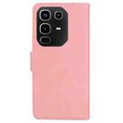 For Infinix Note 50 4G / Note 50 Pro 4G Skin Feel Pure Color Flip Leather Phone Case(Pink) - 3