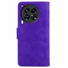 For Tecno Camon 30 Premier 5G Skin Feel Pure Color Flip Leather Phone Case(Purple) - 3