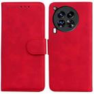 For Tecno Camon 30 Premier 5G Skin Feel Pure Color Flip Leather Phone Case(Red) - 1