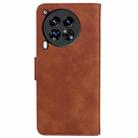 For Tecno Camon 30 Premier 5G Skin Feel Pure Color Flip Leather Phone Case(Brown) - 3