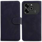 For Tecno Pova 6 5G / 6 Pro 5G Skin Feel Pure Color Flip Leather Phone Case(Black) - 1
