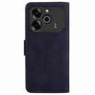 For Tecno Pova 6 5G / 6 Pro 5G Skin Feel Pure Color Flip Leather Phone Case(Black) - 3