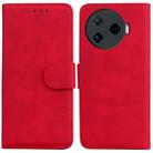 For Tecno Camon 30 Pro 5G / CL8 Skin Feel Pure Color Flip Leather Phone Case(Red) - 1