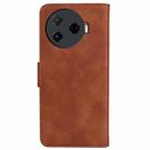 For Tecno Camon 30 Pro 5G / CL8 Skin Feel Pure Color Flip Leather Phone Case(Brown) - 3