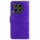 For Tecno Camon 30 4G / 5G / CL6 / CL7 Skin Feel Pure Color Flip Leather Phone Case(Purple) - 3