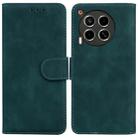 For Tecno Camon 30 4G / 5G / CL6 / CL7 Skin Feel Pure Color Flip Leather Phone Case(Green) - 1