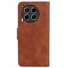 For Tecno Camon 30 4G / 5G / CL6 / CL7 Skin Feel Pure Color Flip Leather Phone Case(Brown) - 3