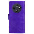 For Tecno Spark 30C Skin Feel Pure Color Flip Leather Phone Case(Purple) - 3