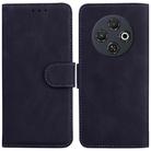 For Tecno Spark 30C Skin Feel Pure Color Flip Leather Phone Case(Black) - 1