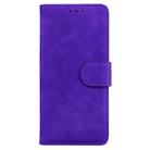 For Tecno Spark Go 1 / Pop 9 Pro Skin Feel Pure Color Flip Leather Phone Case(Purple) - 2