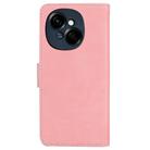 For Tecno Spark Go 1 / Pop 9 Pro Skin Feel Pure Color Flip Leather Phone Case(Pink) - 3