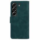 For Tecno Camon 40 Skin Feel Pure Color Flip Leather Phone Case(Green) - 3