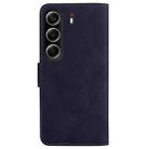 For Tecno Camon 40 Skin Feel Pure Color Flip Leather Phone Case(Black) - 3