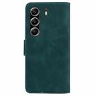 For Tecno Camon 40 Pro 4G Skin Feel Pure Color Flip Leather Phone Case(Green) - 3