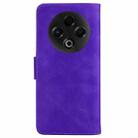 For Tecno Spark 30 4G Skin Feel Pure Color Flip Leather Phone Case(Purple) - 3
