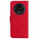 For Tecno Spark 30 4G Skin Feel Pure Color Flip Leather Phone Case(Red) - 3