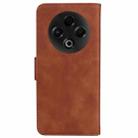 For Tecno Spark 30 4G Skin Feel Pure Color Flip Leather Phone Case(Brown) - 3
