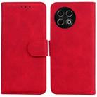 For Tecno Spark 30 Pro Skin Feel Pure Color Flip Leather Phone Case(Red) - 1