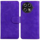 For Tecno Camon 30S / Camon 30S Pro Skin Feel Pure Color Flip Leather Phone Case(Purple) - 1