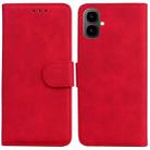 For Tecno Pop 10 / Spark Go 2 4G Skin Feel Pure Color Flip Leather Phone Case(Red) - 1
