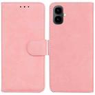 For Tecno Pop 10 / Spark Go 2 4G Skin Feel Pure Color Flip Leather Phone Case(Pink) - 1