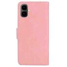 For Tecno Pop 10 / Spark Go 2 4G Skin Feel Pure Color Flip Leather Phone Case(Pink) - 3
