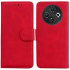 For Tecno Pop 9 5G / Spark 30C 5G Skin Feel Pure Color Flip Leather Phone Case(Red) - 1