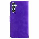 For Samsung Galaxy M15/F15 Skin Feel Pure Color Flip Leather Phone Case(Purple) - 3