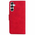 For Samsung Galaxy M15/F15 Skin Feel Pure Color Flip Leather Phone Case(Red) - 3