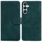 For Samsung Galaxy M15/F15 Skin Feel Pure Color Flip Leather Phone Case(Green) - 1