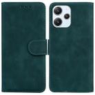 For Xiaomi Redmi 12 Skin Feel Pure Color Flip Leather Phone Case(Green) - 1