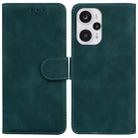 For Xiaomi Poco F5 / Redmi Note 12 Turbo Skin Feel Pure Color Flip Leather Phone Case(Green) - 1