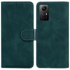 For Xiaomi Redmi Note 12S Skin Feel Pure Color Flip Leather Phone Case(Green) - 1