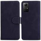 For Xiaomi Redmi Note 12S Skin Feel Pure Color Flip Leather Phone Case(Black) - 1