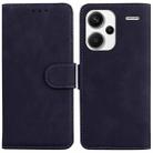 For Xiaomi Redmi Note 13 Pro+ 5G Skin Feel Pure Color Flip Leather Phone Case(Black) - 1