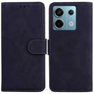 For Xiaomi Redmi Note 13 Pro 5G Skin Feel Pure Color Flip Leather Phone Case(Black) - 1