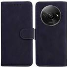 For Xiaomi Redmi A3 Skin Feel Pure Color Flip Leather Phone Case(Black) - 1
