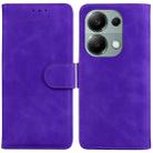 For Xiaomi Redmi Note 13 Pro 4G Skin Feel Pure Color Flip Leather Phone Case(Purple) - 1