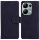 For Xiaomi Poco M6 Pro 4G Skin Feel Pure Color Flip Leather Phone Case(Black) - 1