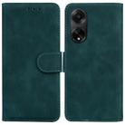 For OPPO A98 5G / F23 5G India Skin Feel Pure Color Flip Leather Phone Case(Green) - 1