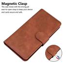 For OPPO A59 5G / A2M Skin Feel Pure Color Flip Leather Phone Case(Brown) - 8