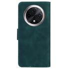 For OPPO A3 Pro 5G Skin Feel Pure Color Flip Leather Phone Case(Green) - 3